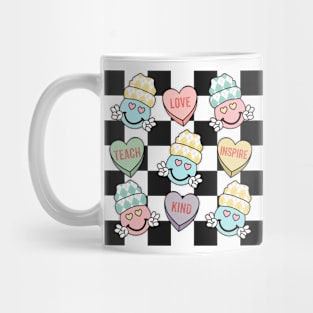 Teacher Valentines Day Inspirational Conversation Hearts Mug